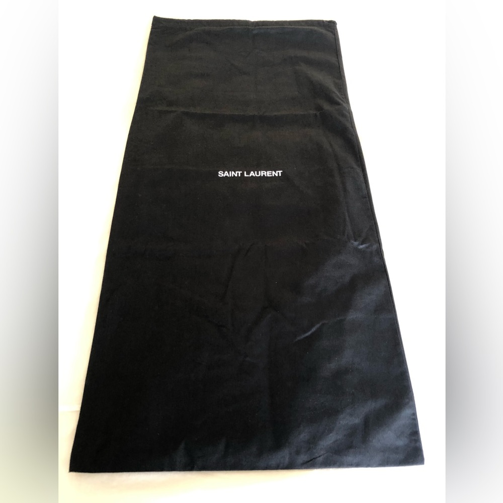 XXL Saint Laurent Black Dust Bag • 32.5 x 15 • For Tall Boots or Clothing • YSL